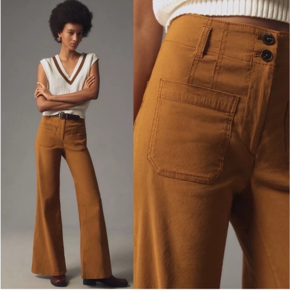 Anthropologie Maeve The Junie Jean High Waist Flare Pants Size 25
